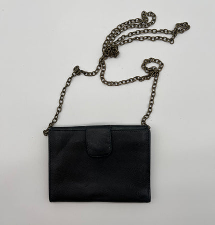 PRADA  cash and card wallet with added chain strap