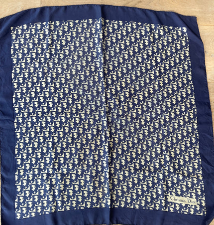 Dior monogram vintage silk scarf