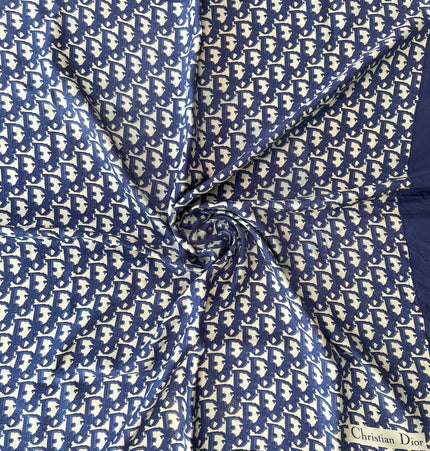 Dior monogram vintage silk scarf