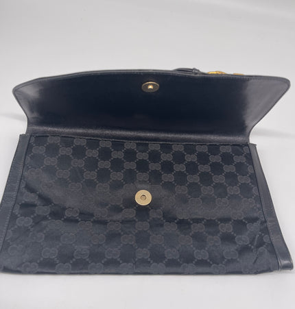 Gucci satin vintage clutch bag
