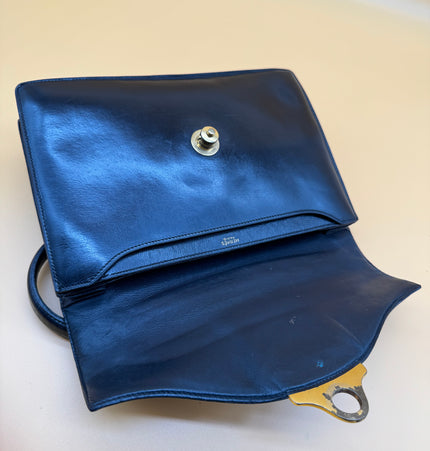 Sac à main vintage en cuir HERMÈS