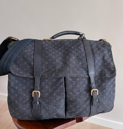 Louis Vuitton large denim laptop bag