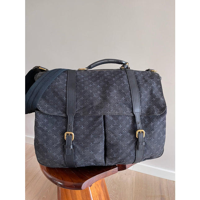 Louis Vuitton large denim laptop bag