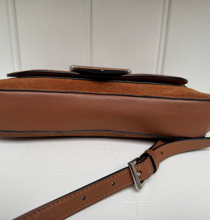 Prada sidonie crossbody suede bag