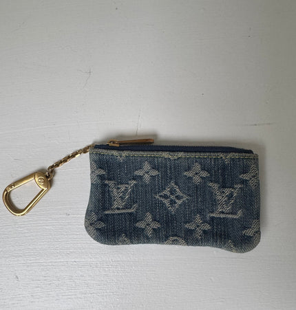 Louis Vuitton Monogram Denim Key Pouch