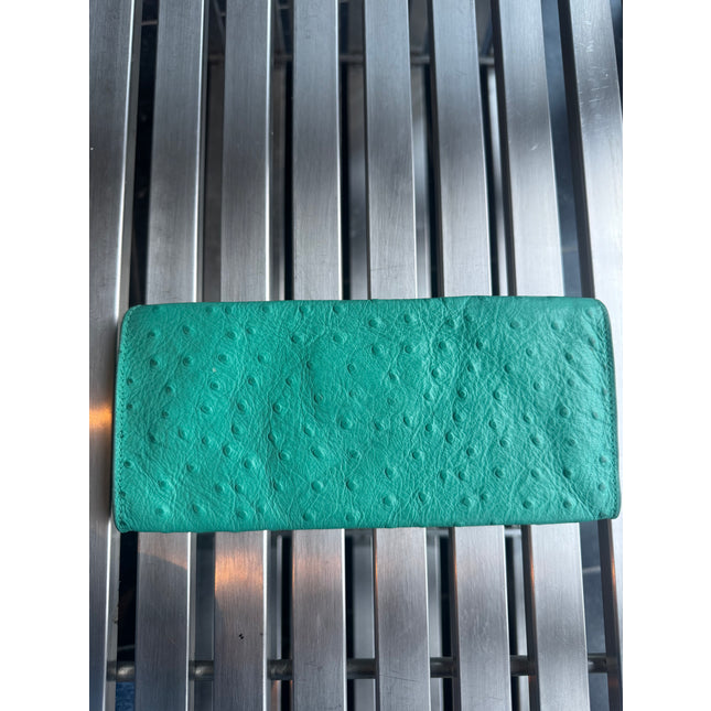 Loewe ostrich leather evening clutch bag