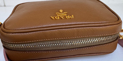 Prada saffiano mini crossbody bag