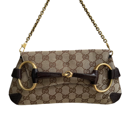 Gucci horse bit shoulder bag