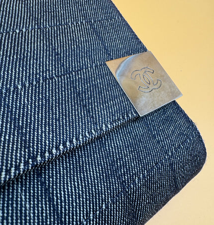 Chanel east west chocolate bar shoulder bag