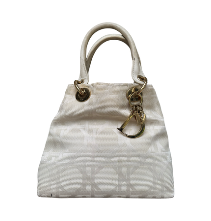 Dior lady Dior double handle handbag