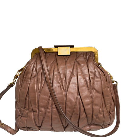 Miu Miu kiss lock crossbody bag