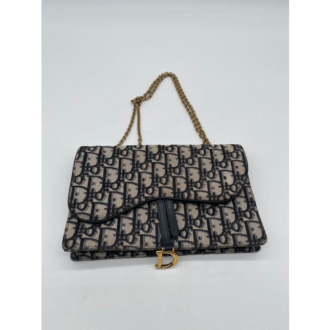 Dior Saddle rectangular denim crossbody bag