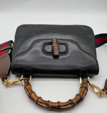 Gucci bamboo top handle vintage handbag