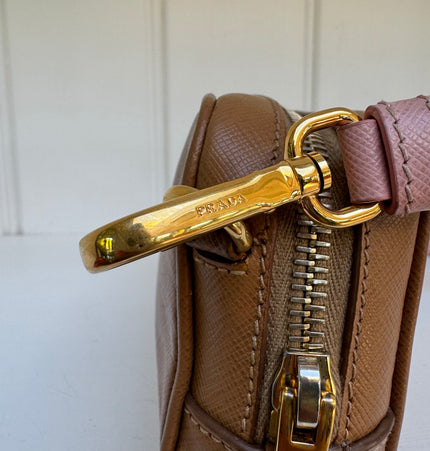 Prada saffiano mini crossbody bag