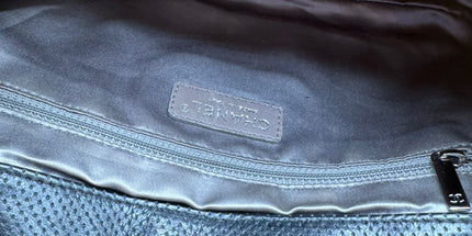 Chanel crossbody perforated flap bag