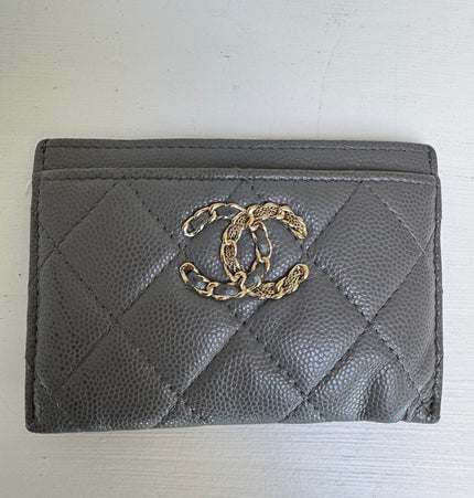 Chanel CC logo card holder