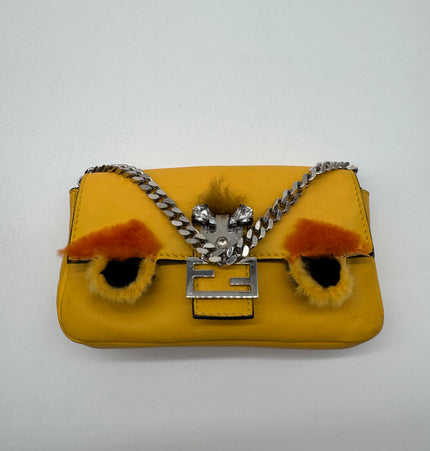 Fendi mini baguette monster bag
