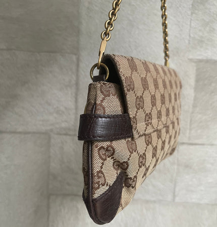 Gucci horse bit shoulder bag