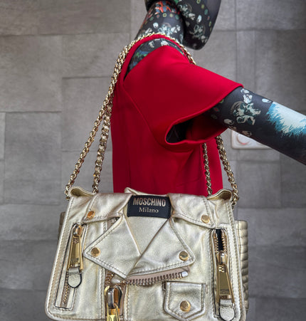 Moschino biker crossbody bag