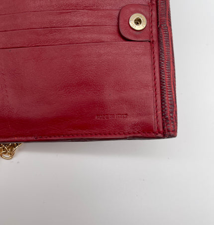 FENDI mini wallet with added chain strap