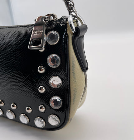 PRADA mini saffiano leather shoulder bag