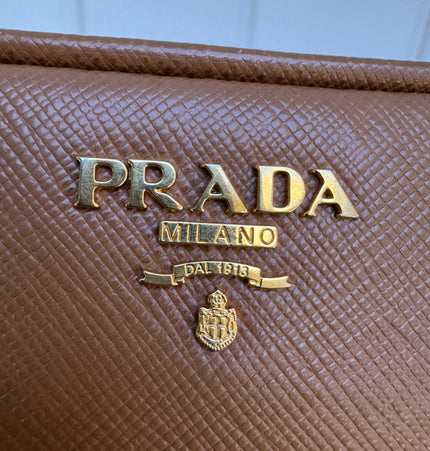 Prada saffiano mini crossbody bag