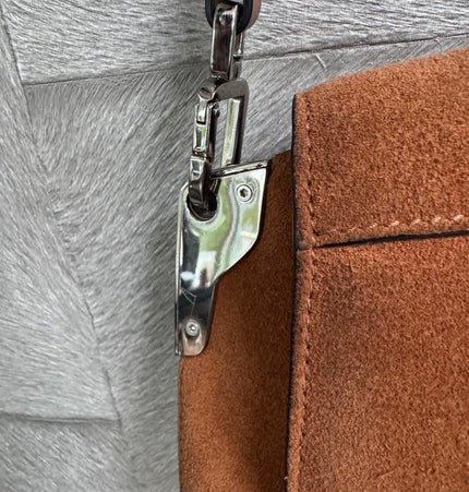 Prada sidonie crossbody suede bag