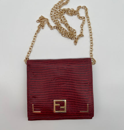 FENDI mini wallet with added chain strap