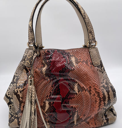 Gucci Soho phyton leather shoulder bag