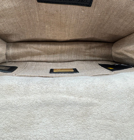 Fendi water snake skin and fur bag