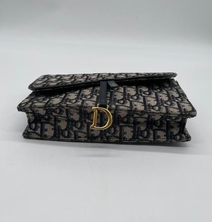 Dior Saddle rectangular denim crossbody bag