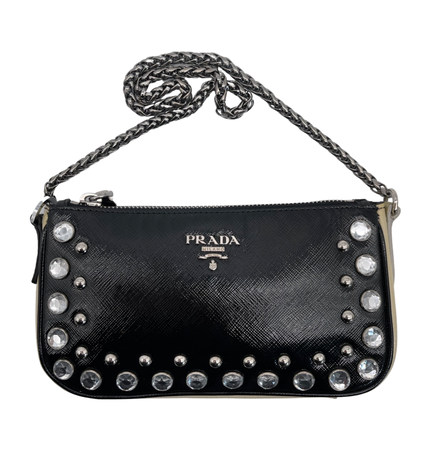 PRADA mini saffiano leather shoulder bag