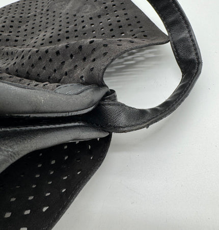 Louis Vuitton limited edition Saumur crossbody perforated black bag