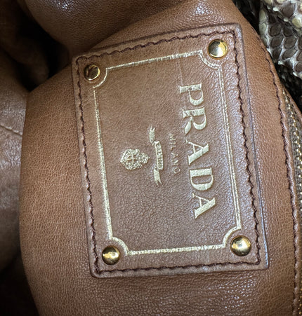 Prada phyton shoulder bag