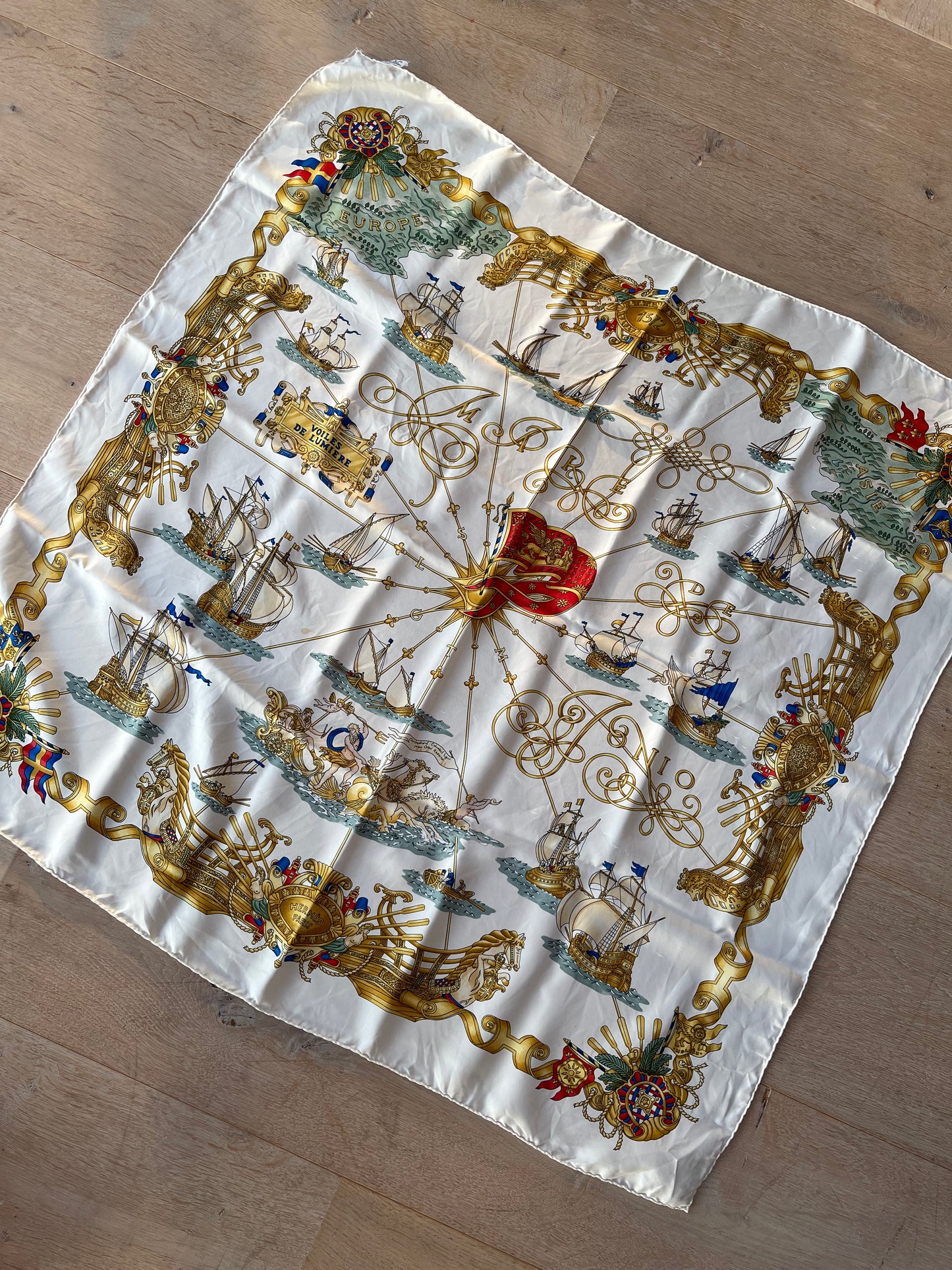 Hermes silk scarf Voiles de Lumiere