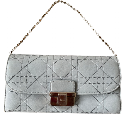 Dior cannage stitched diorling rendezvous chain wallet