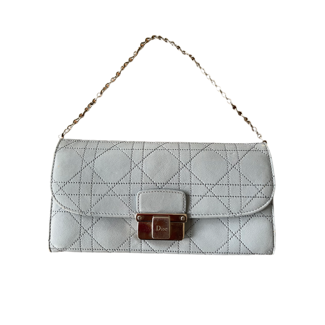 Dior cannage stitched diorling rendezvous chain wallet
