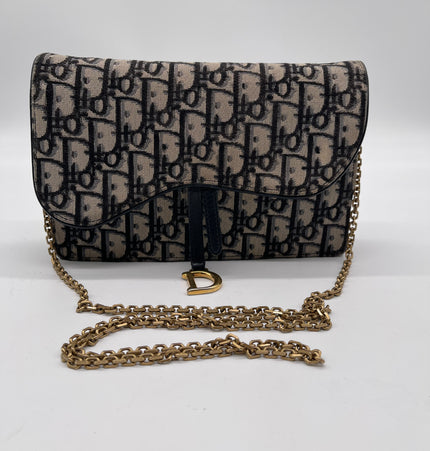 Dior Saddle rectangular denim crossbody bag