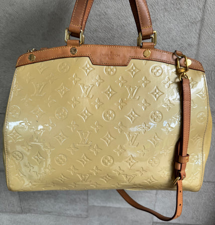 LOUIS VUITTON  brea patent leather handbag