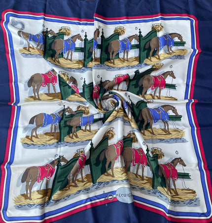 Hermes silk Ecuries scarf