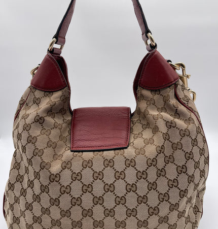 Gucci horsebit large cloth shoulder bag