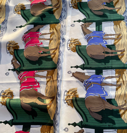 Hermes silk Ecuries scarf