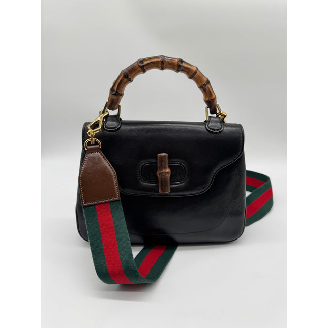 Gucci convertible bamboo handbag
