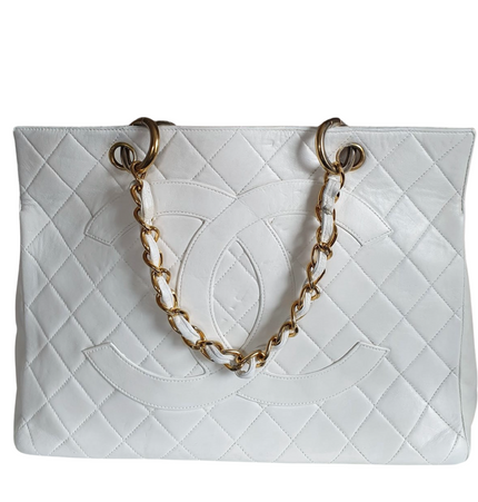 Chanel vintage shopping tote