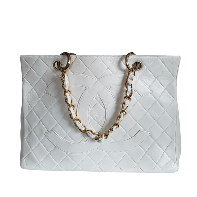 Chanel vintage shopping tote