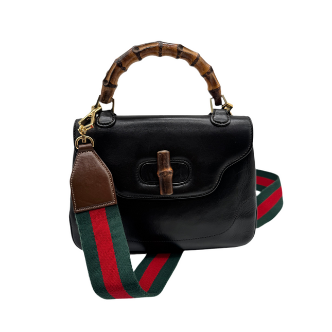 Gucci bamboo top handle vintage handbag