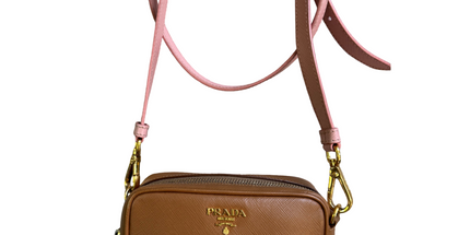 Prada saffiano mini crossbody bag