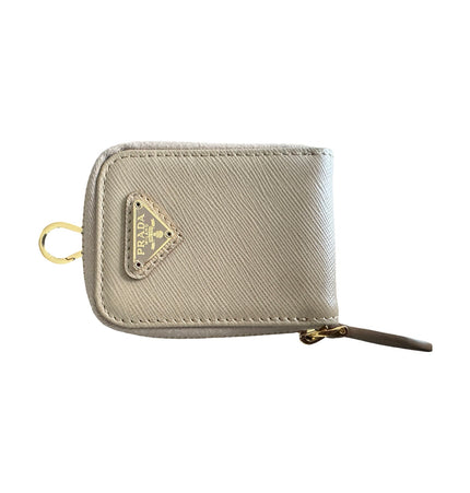 Prada saffiano leather zip wallet