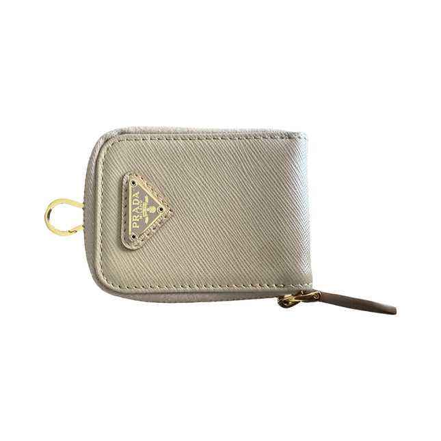 Prada saffiano leather zip wallet