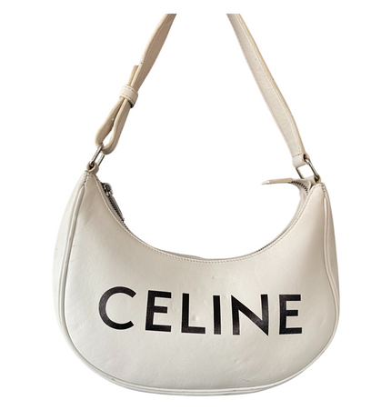 CELINE ava leather shoulder bag